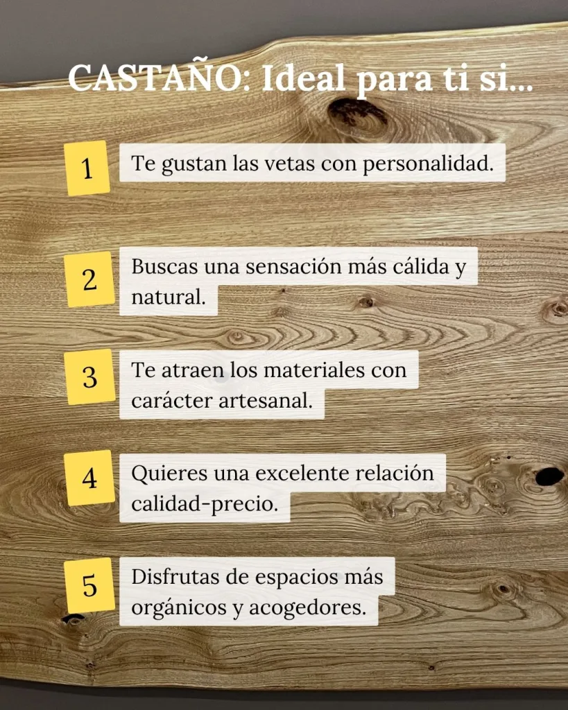 ¿Roble o Castaño? ¡5 Diferencias a simple vista!