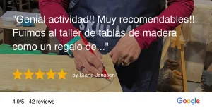 Taller de tablas de madera