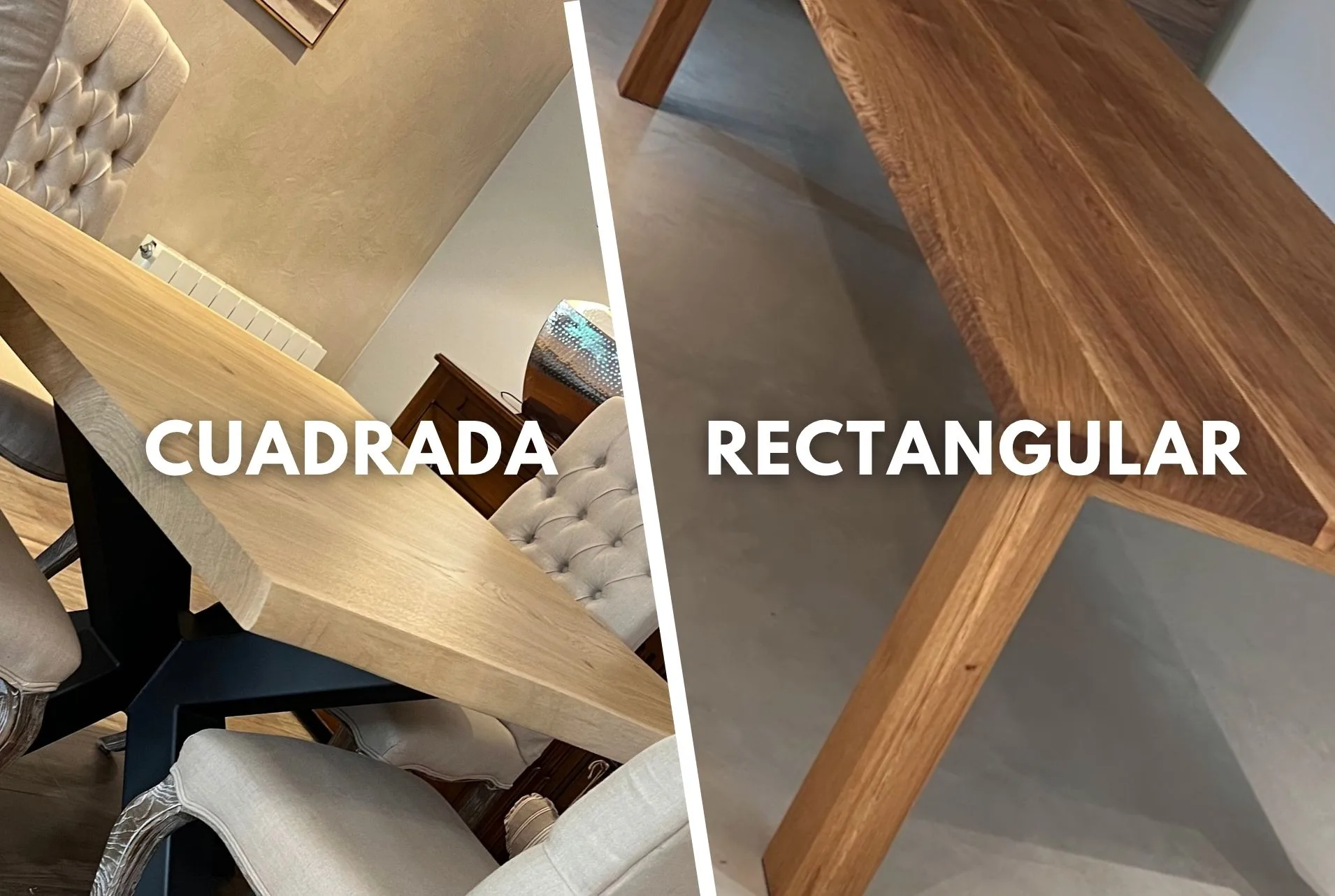 ¿Mesa cuadrada o rectangular para tu comedor? ¡Encuentra la perfecta para ti!